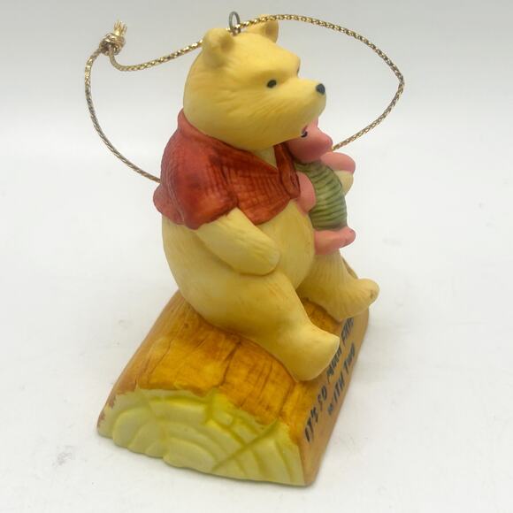 VTG Winnie the Pooh Bisque Figure 1988 Walt Disney Co. Willitts Design Ornament - Picture 2 of 5